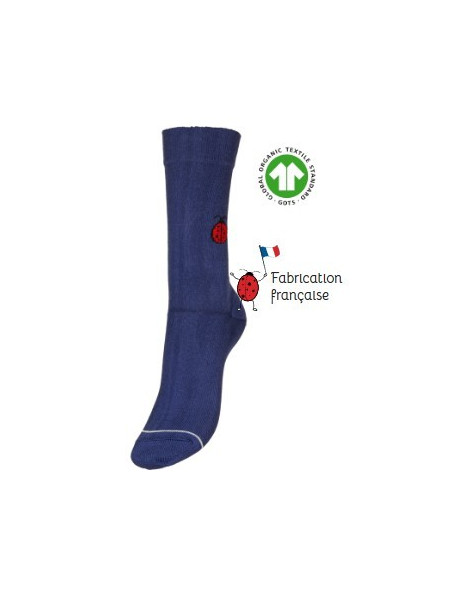 Chaussettes Françaises "Coccibio" en Coton Bio - Coccinelle...