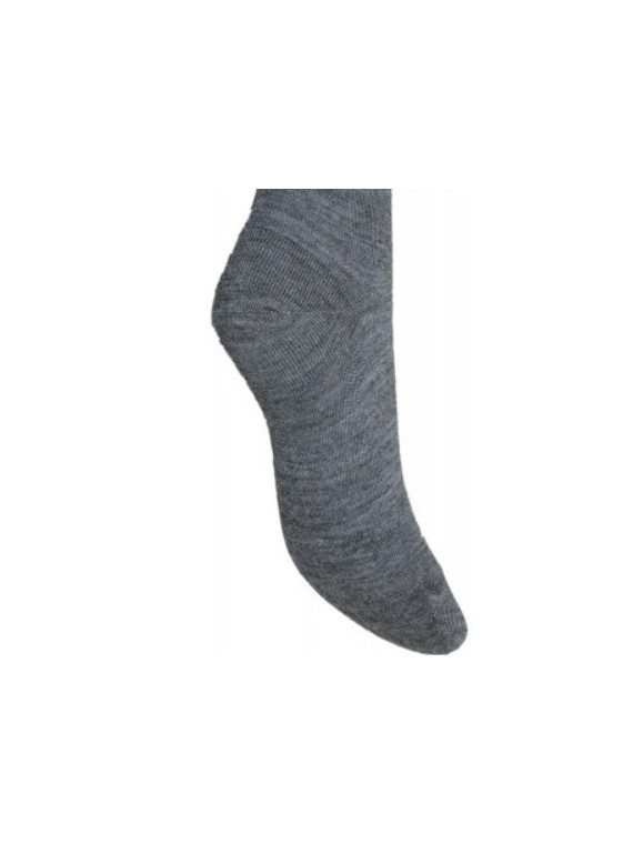 chaussettes hautes en laine grise