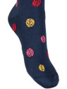 chaussettes marines avec coccinelles de différentes couleurs
