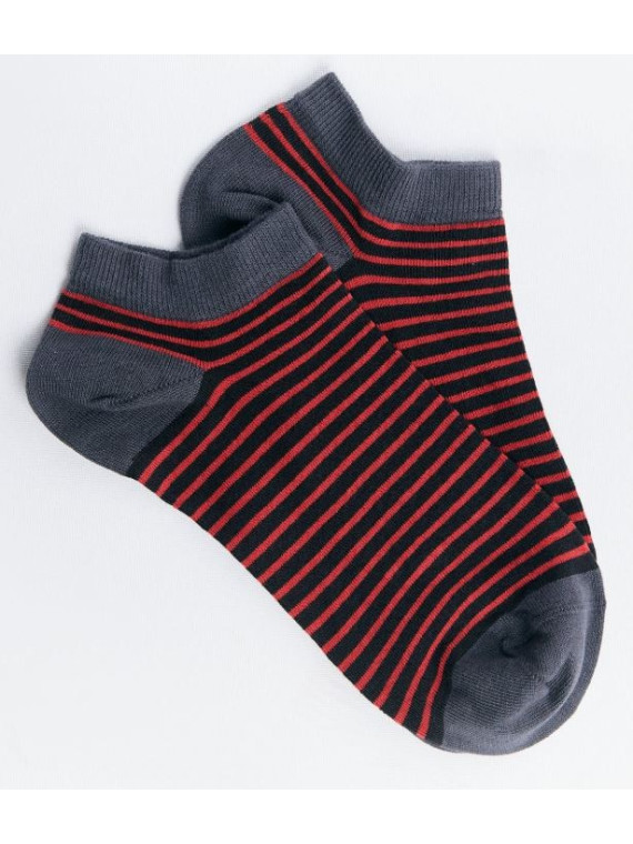 Socquettes Rayées Mixtes en Coton Bio-  Albero Natur