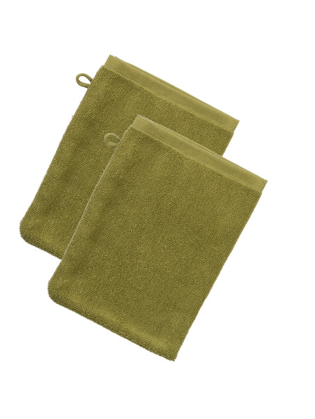 2 Gants de toilette 100% coton bio 22x16cm Living Crafts Lot de 2 G...