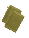 2 Gants de toilette 100% coton bio 22x16cm Living Crafts Lot de 2 G...