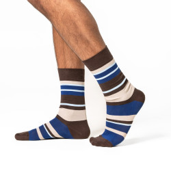 Lot de 2 paires de Chaussettes Homme en Coton Bio Livingcrafts