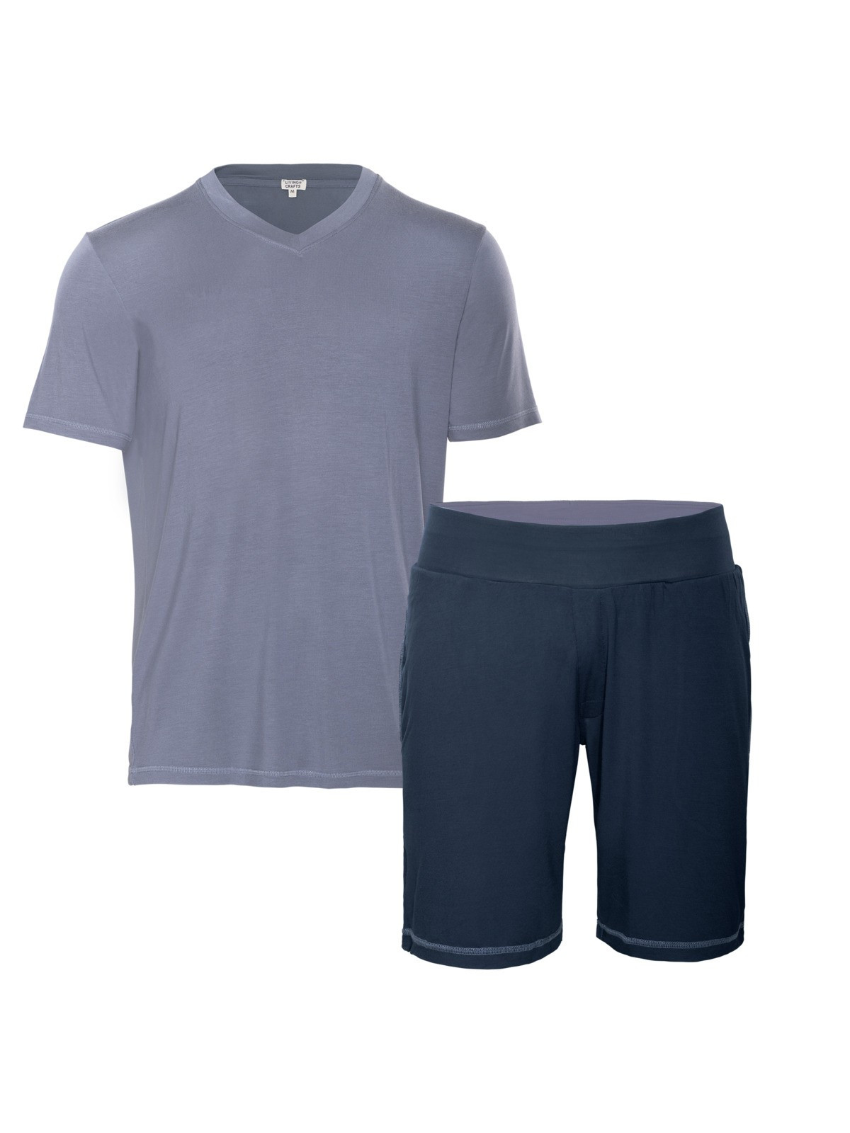 Pyjama Short et Tee-shirt pour Homme en Modal - Livingcrafts