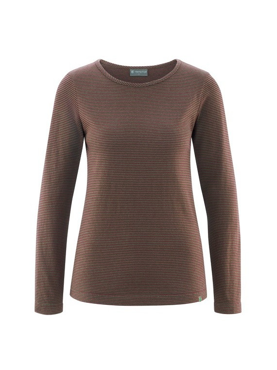 Tee-Shirt Manches Longues pour Femme Chanvre et Coton Bio Hempage