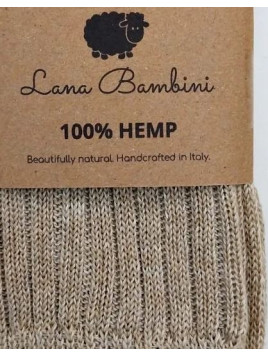 chaussettes couleur naturelle en chanvre aspect ancien