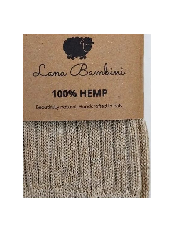 chaussettes couleur naturelle en chanvre aspect ancien