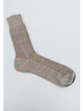 chaussettes en lin aspect rustique couleur naturelle