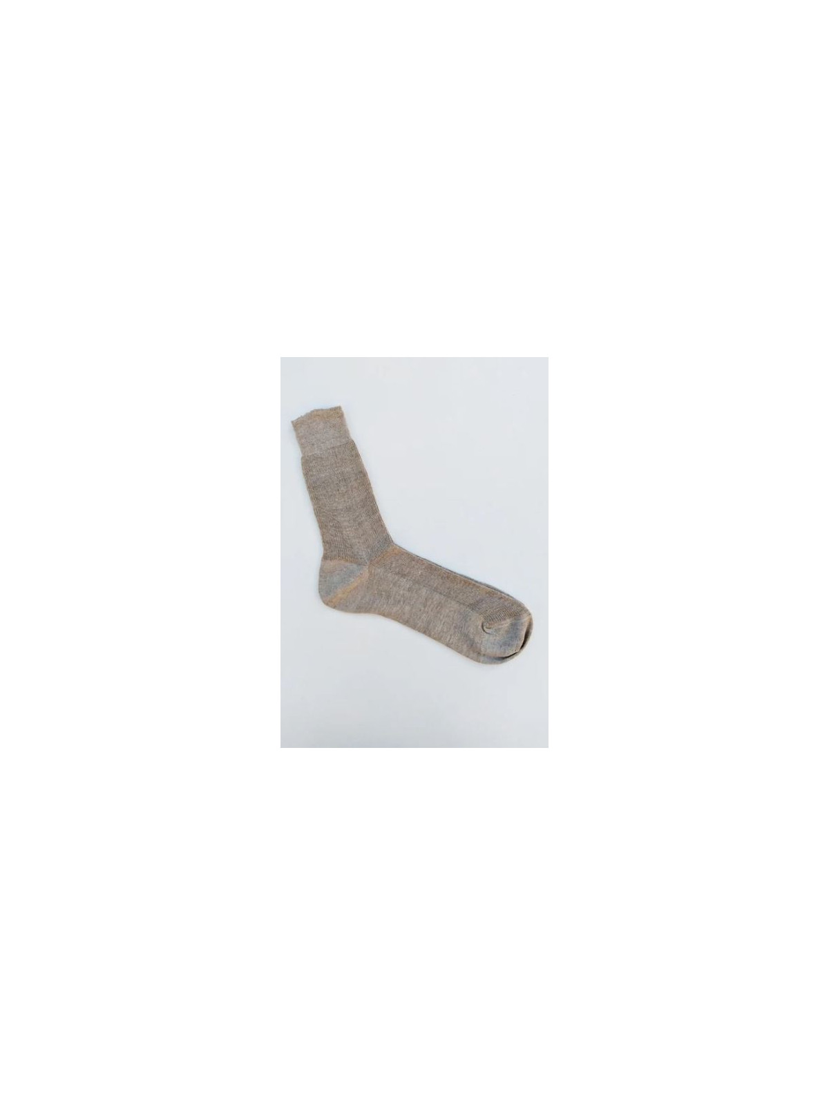 chaussettes en lin aspect rustique couleur naturelle