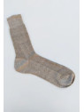 chaussettes en lin aspect rustique couleur naturelle