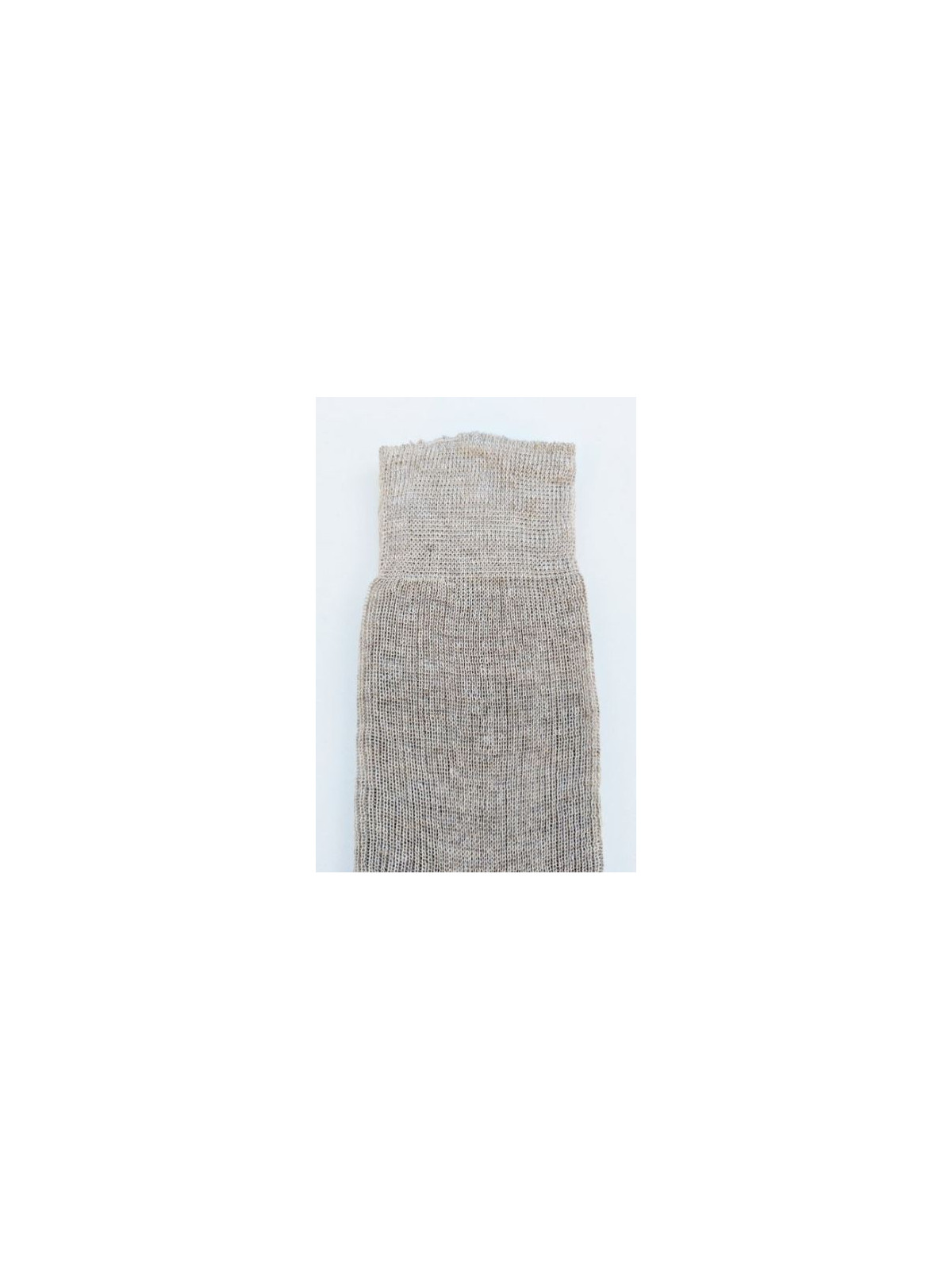 chaussettes en lin aspect rustique couleur naturelle