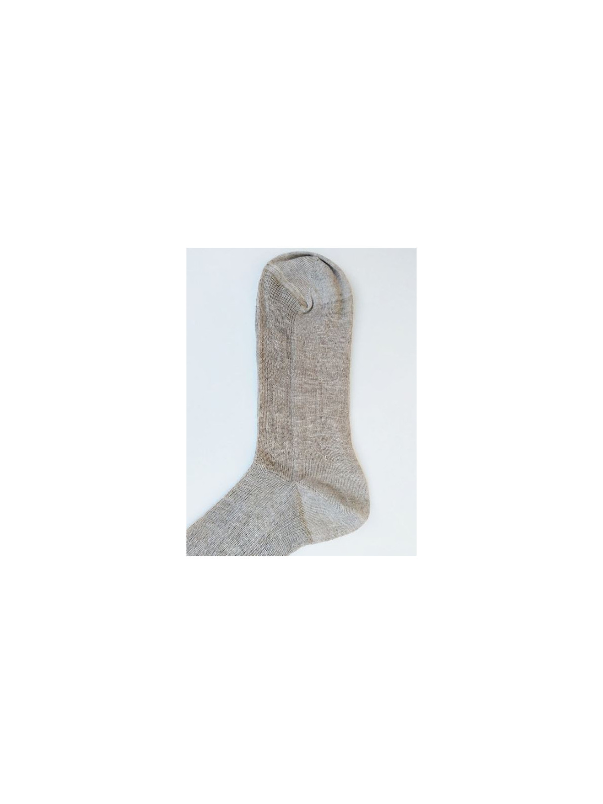 chaussettes en lin aspect rustique couleur naturelle