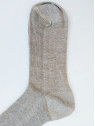 chaussettes en lin aspect rustique couleur naturelle