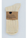 Chaussettes adultes en 100% Coton Bio couleur nature - Lana Bambini