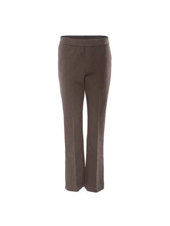 Pantalon Maille Piquée pour Femme Café en Coton Bio Gris - Livingcrafts