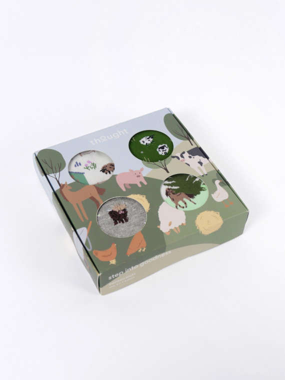 Coffret "La Ferme" chaussettes bambou & coton bio 37-41