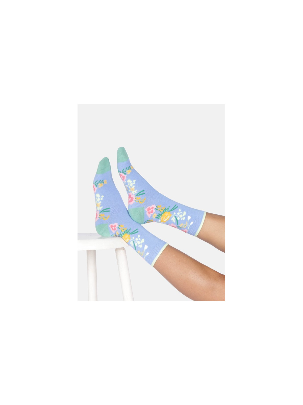 Coffret "Fleurs" chaussettes en coton bio 37-41