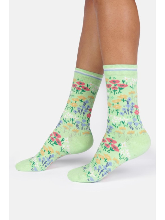 Coffret "Fleurs" chaussettes en coton bio 37-41