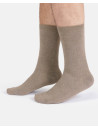 chaussettes unies couleur sable