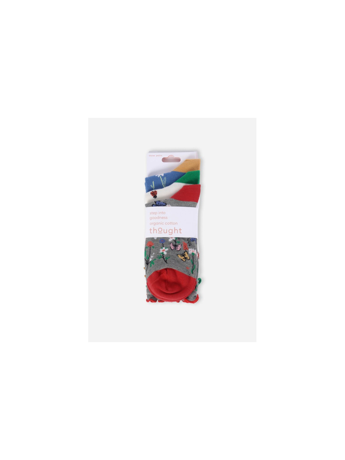 Lot de 3 paires de chaussettes "Le Printemps" en coton bio 37-41