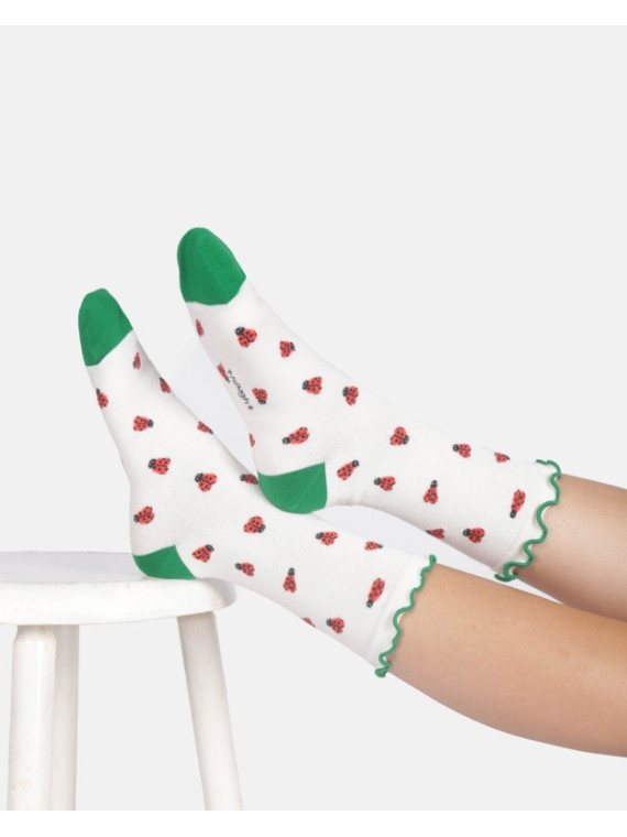 Lot de 3 paires de chaussettes "Le Printemps" en coton bio 37-41