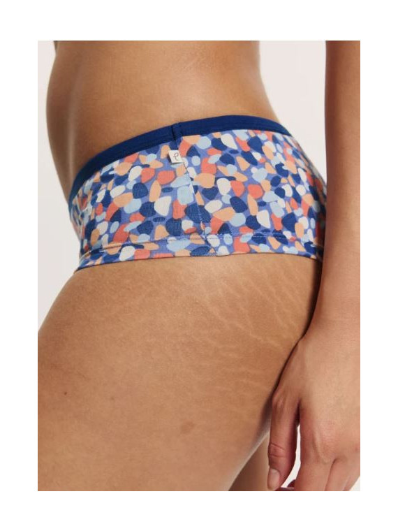 Slip Panty pour Femme en Coton Bio Imprimé Galets - Tranquillo