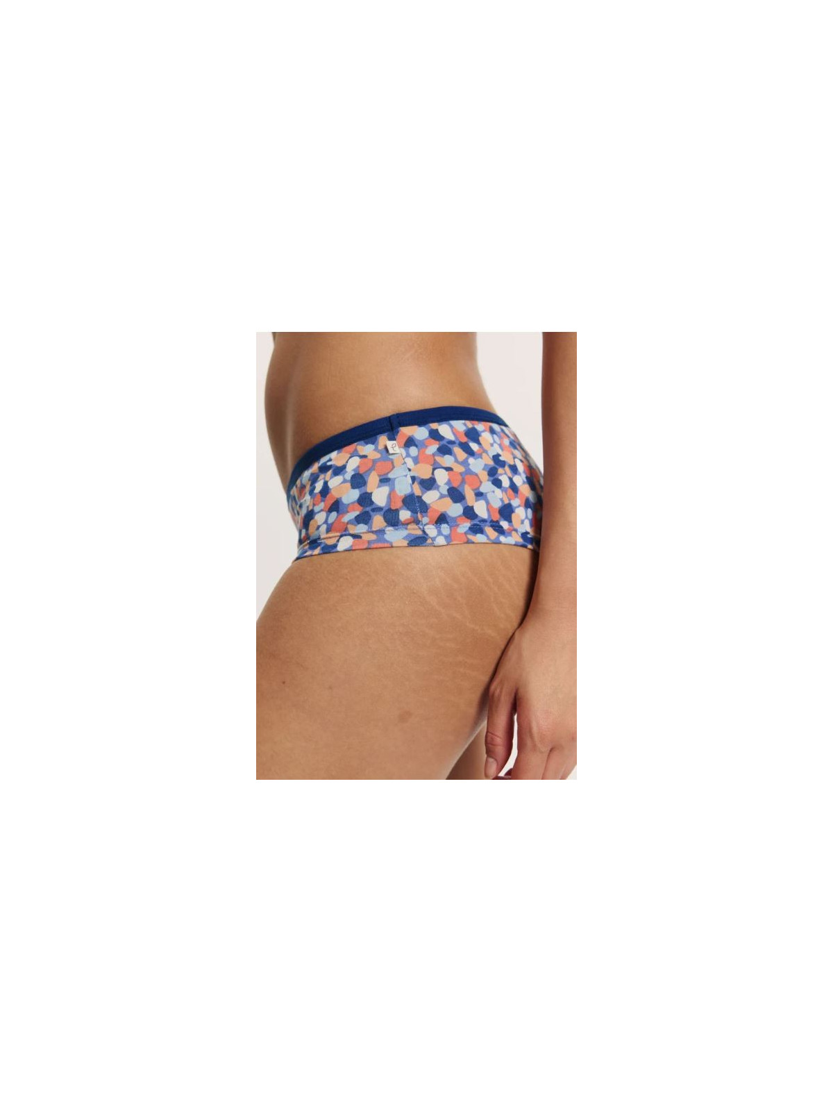 Slip Panty pour Femme en Coton Bio Imprimé Galets - Tranquillo