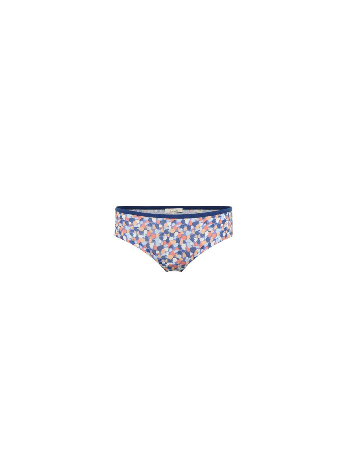 Slip Panty pour Femme en Coton Bio Imprimé Galets - Tranquillo