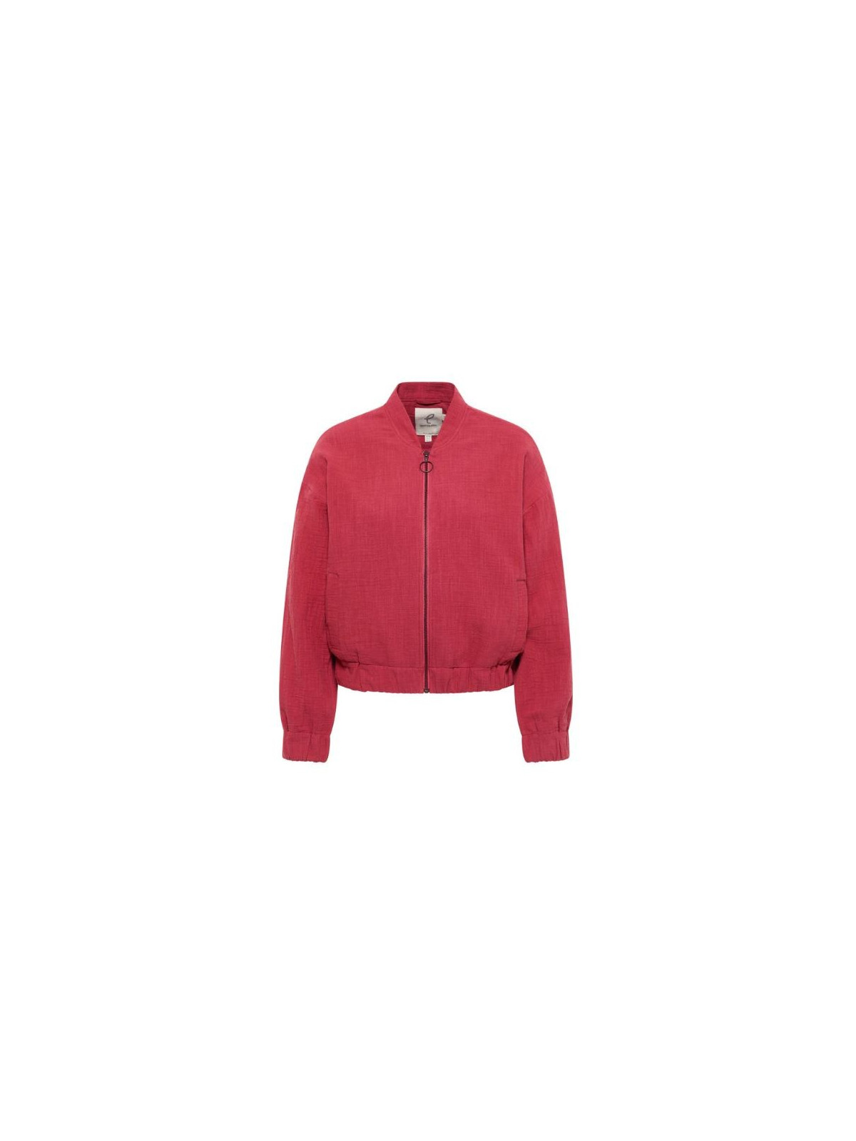 Blouson court pour Femme en 100% Coton Bio Imprimé  rouge - Tranquillo