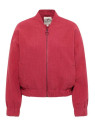 Blouson court pour Femme en 100% Coton Bio Imprimé  rouge - Tranquillo