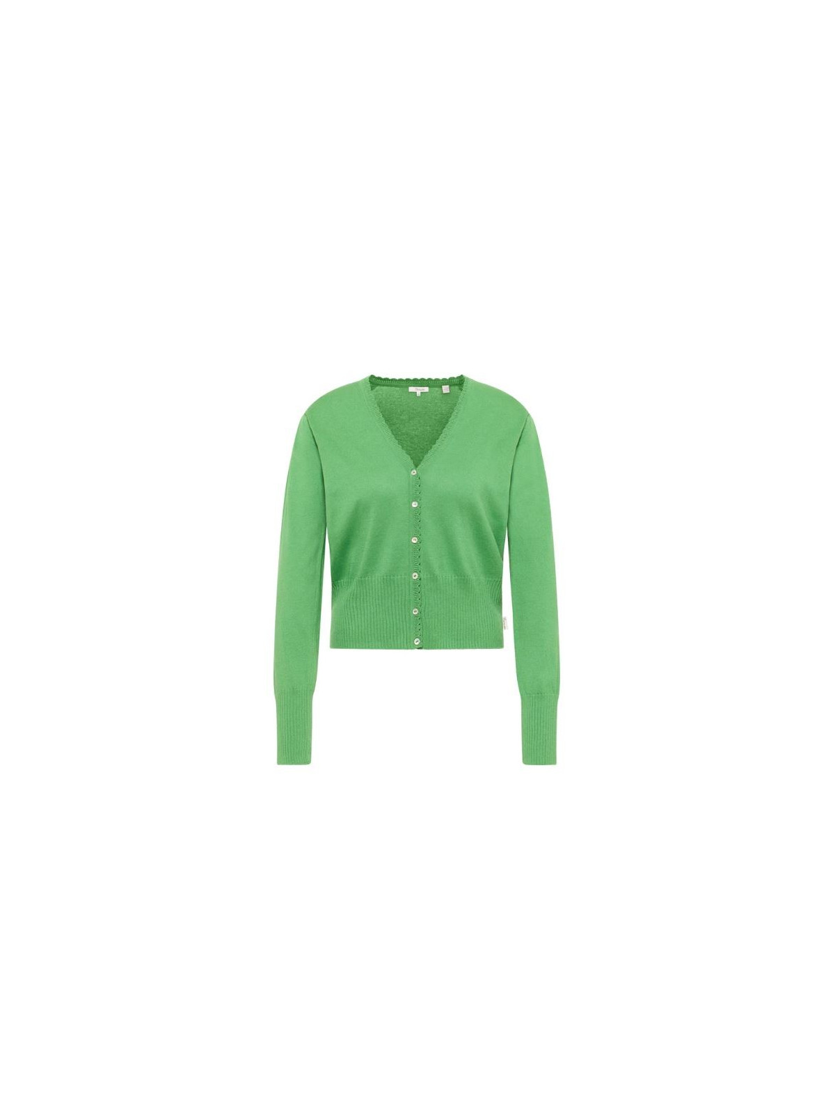 Cardigan pour Femme en 100% Coton Bio Vert Menthe - Tranquillo