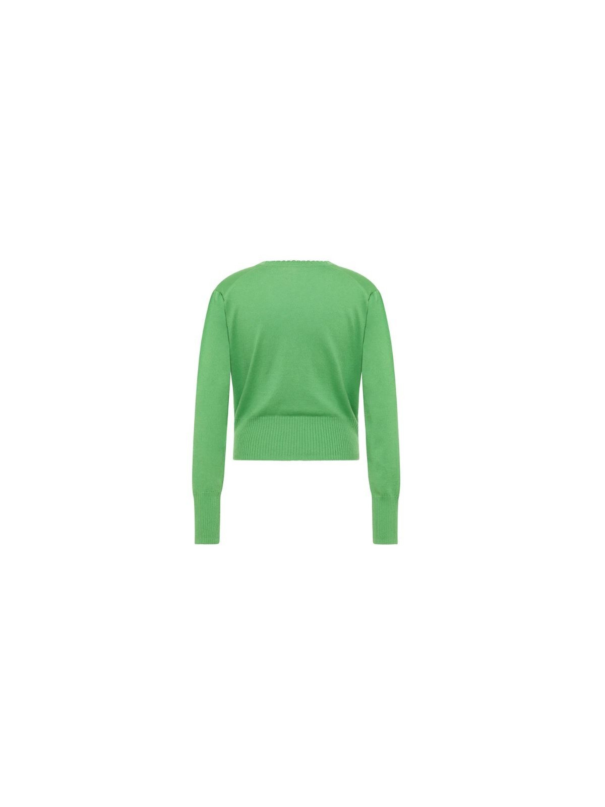 Cardigan pour Femme en 100% Coton Bio Vert Menthe - Tranquillo