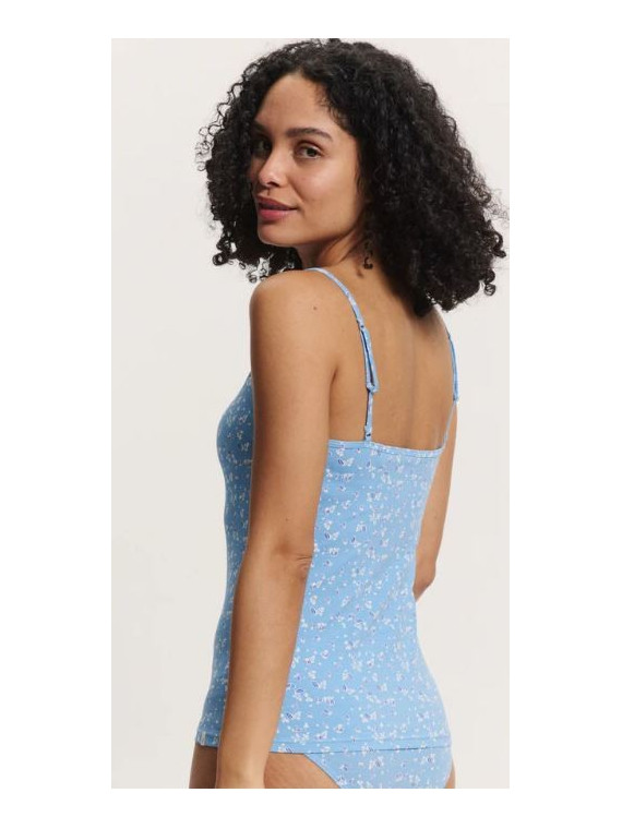 Lot de 2 Débardeurs pour Femme en Coton Bio Uni et Fleurs - Tranquillo