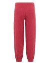 Pantalon fluide en mousseline rouge grenat