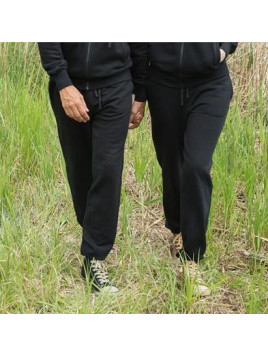 Pantalon jogging 100%  Coton bio noir