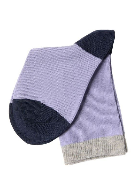 Chaussettes pour Enfants en Coton Bio Lavandes - Albéro Natur