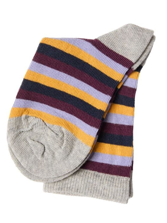 Chaussettes pour Enfants en Coton Bio Motifs Rayures - Albéro Natur