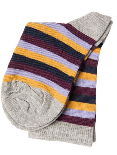 Chaussettes pour Enfants en Coton Bio Motifs Rayures - Albéro Natur