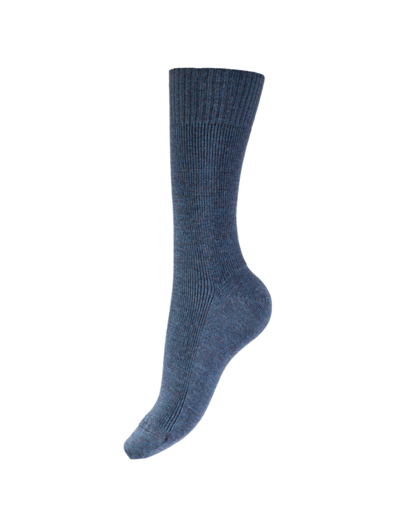 chaussettes confort sans élastique bleu foncé