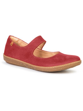 Ballerines pour Femme en Cuir Couleur Rouge - El Naturalista