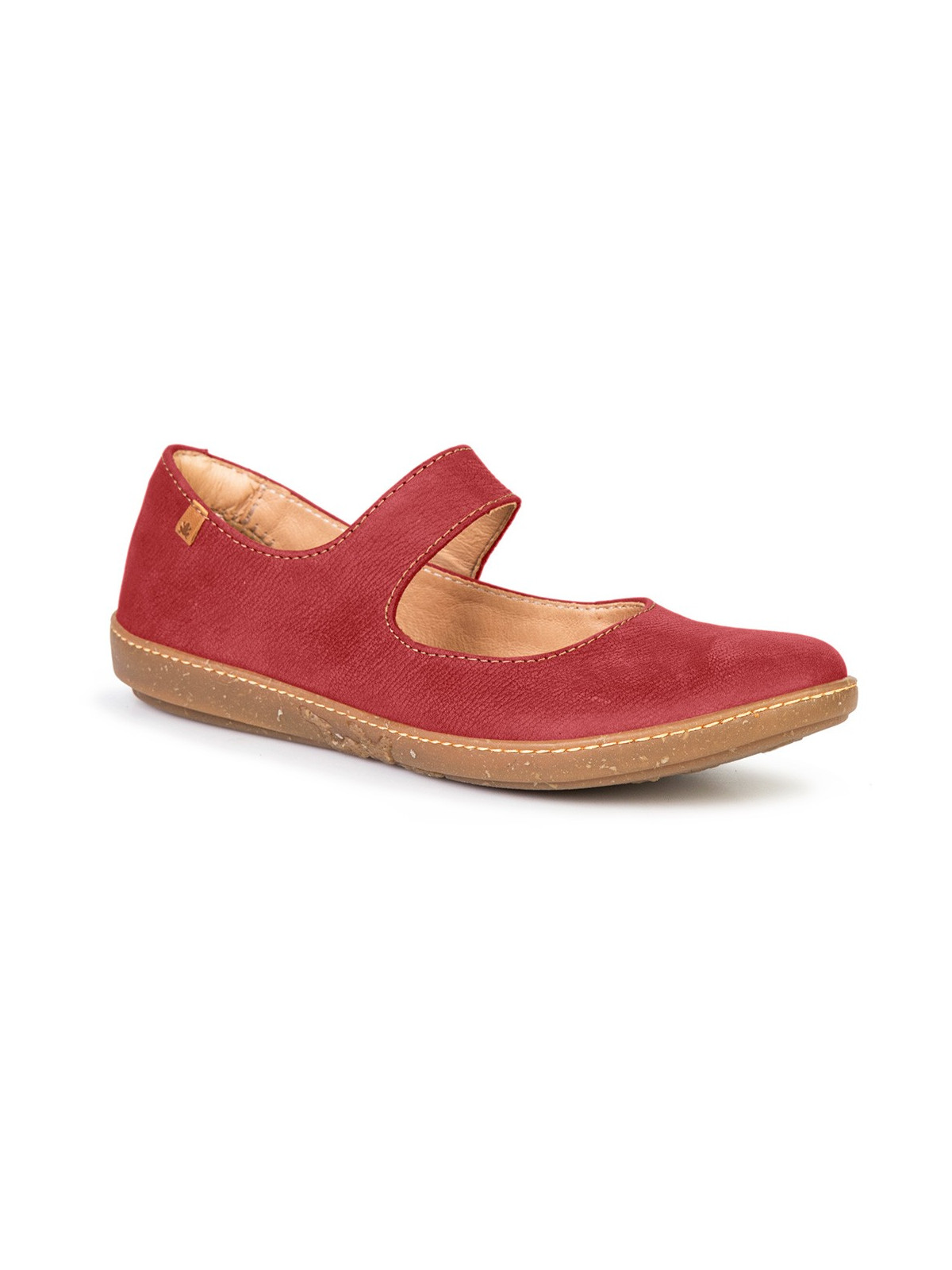 Ballerines pour Femme en Cuir Couleur Rouge - El Naturalista