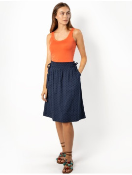 Jupe mi-longue pour Femme en 100% Coton Bio - Livingcrafts