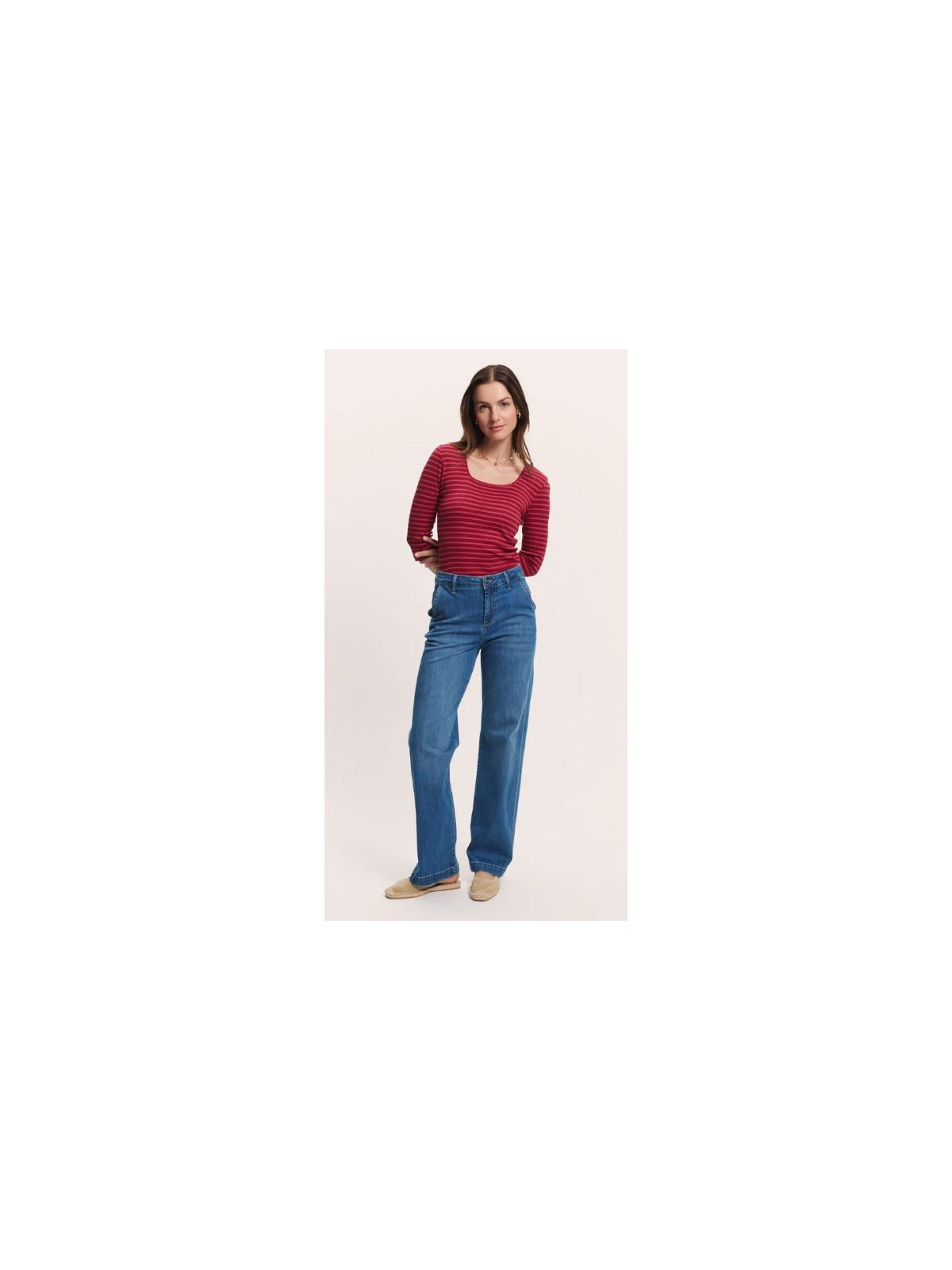 Jean Large pour Femme en Coton Bio Très Soiuple - Tranquillo