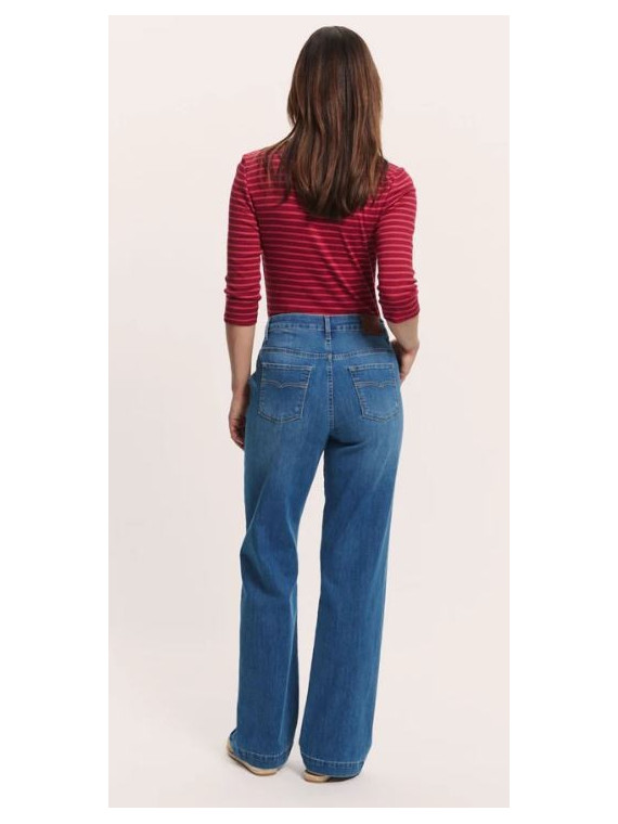 Jean Large pour Femme en Coton Bio Très Soiuple - Tranquillo