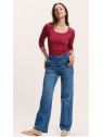 Jean Large pour Femme en Coton Bio Très Soiuple - Tranquillo