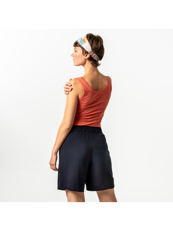 Short long pour Femme en Couleur Encre 100% Ecovéro - Livingcrafts