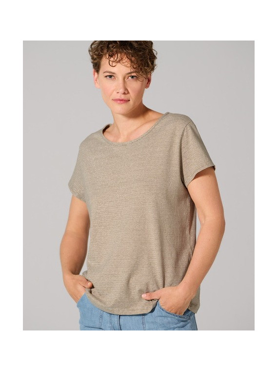 Tee-Shirt Manches Courtes pour Femme Chanvre et Coton Bio Hempage