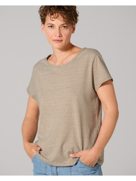 Tee-Shirt Manches Courtes pour Femme Chanvre et Coton Bio Hempage