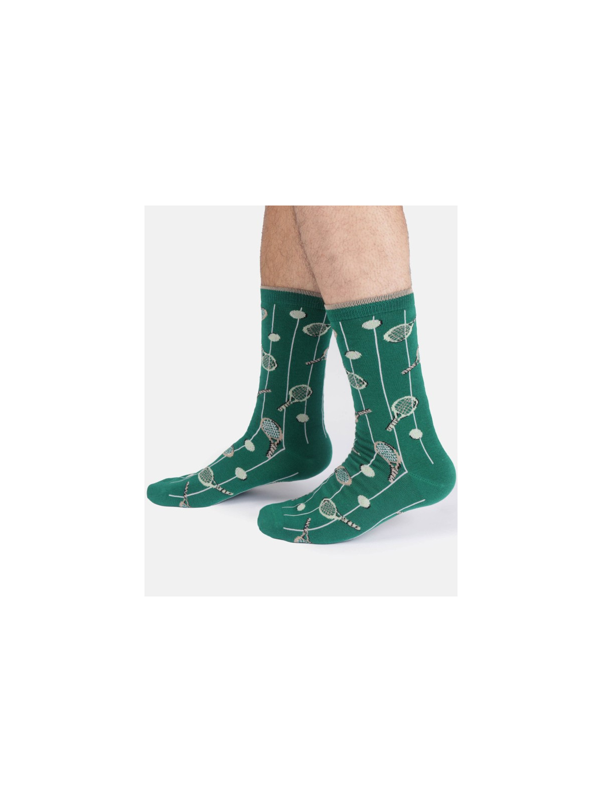 chaussettes marine avec motifs sur le thème du tennis