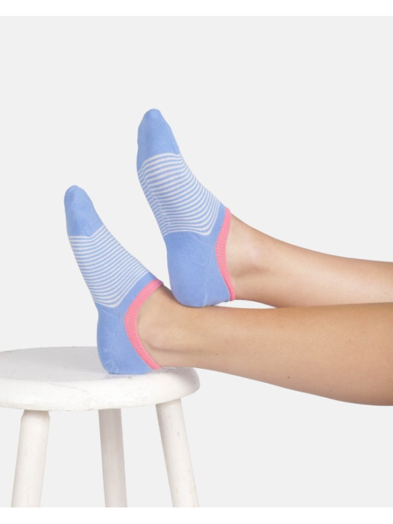 Socquettes invisibles pour Femme Motifs coeurs en Bambou - Thought